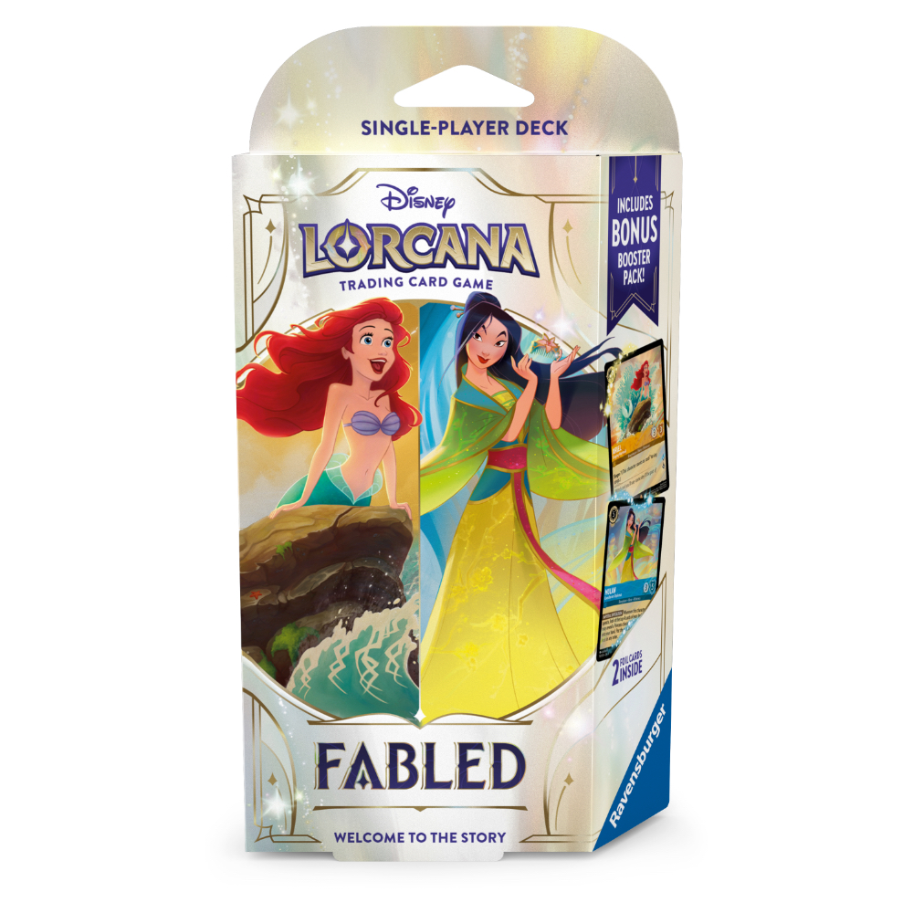 Disney Lorcana Trading Card Game Fabled Princess Power Starter Deck
