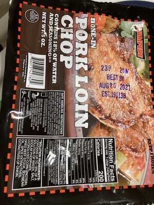 Bone-In Pork Loin Chop, Pork