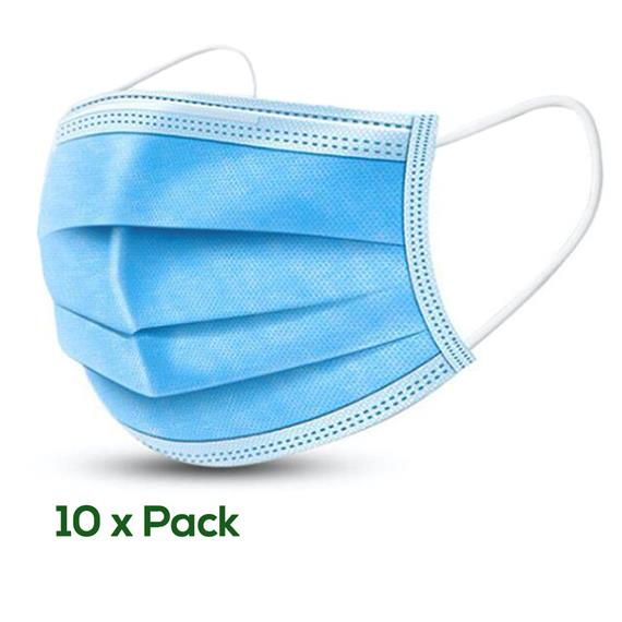MASCARETA QUIRÚRGICA NEGRA/BLAVA ADULT 10U