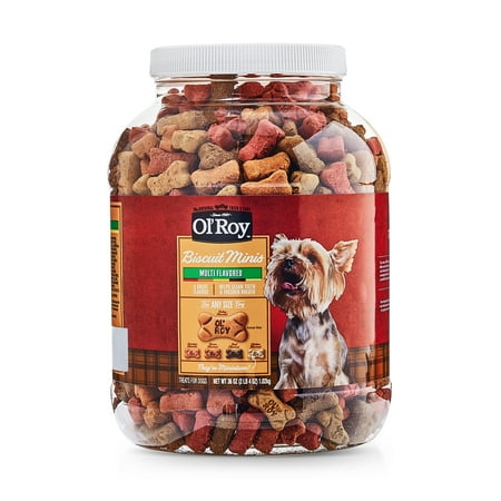 Ol'Roy Multi Flavored Biscuits For Any Size Dog 36 Oz Tub