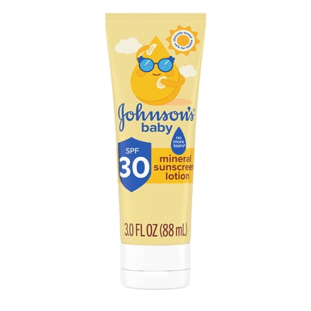 Johnson s Baby Mineral Sunscreen Lotion SPF 30 3 Fl. Oz