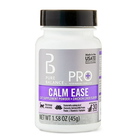 Pure Balance Pro+ Veterinarian Formulated Calm Ease For Cats Chamomile L-Theani