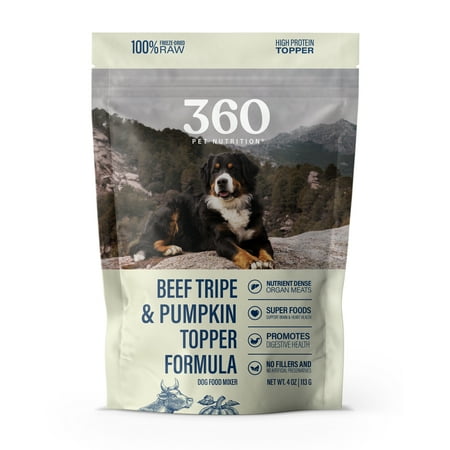 360 Pet Nutrition Topper Beef Tripe & Pumpkin 4oz