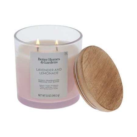 Better Homes & Gardens LAVENDER LEMONADE 12 Oz Double Wick Candle