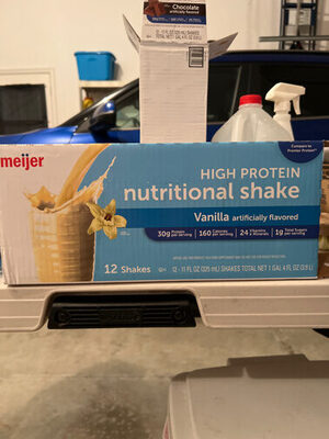 High Protein Nutritional Shake Vanilla Artificially Flavored