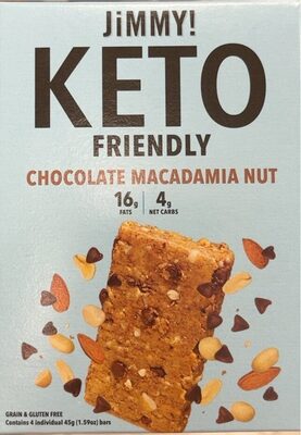 Chocolate Macadamia Nut Keto Friendly Bars, Chocolate Macadamia Nut
