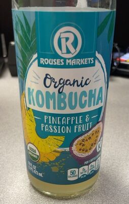 Pineapple & Passion Fruit Organic Kombucha, Pineapple & Passion Fruit