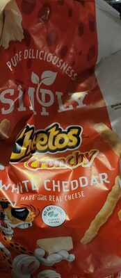 Crunchy White Cheddar Cheese Flavored Snacks, Crunchy White Cheddar Cheese