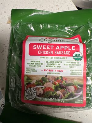 HEB H‑E‑B Organics Chicken Sausage Links - Sweet Apple