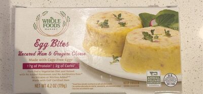 Uncured Ham & Gruyere Cheese Egg Bites, Uncured Ham & Gruyere Cheese