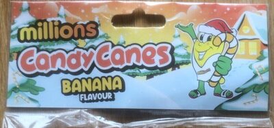 Banana Flavor Candy Canes