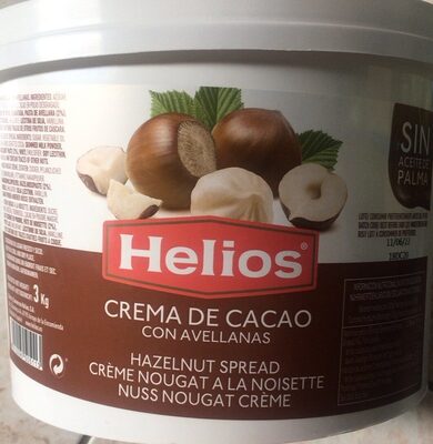CREMA CACAO-AVELLANAS HELIOS PORC.20 GR