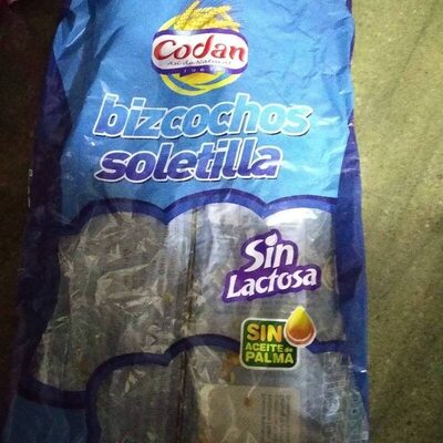 BIZCOCHO SOLETILLA CODAN 250 G
