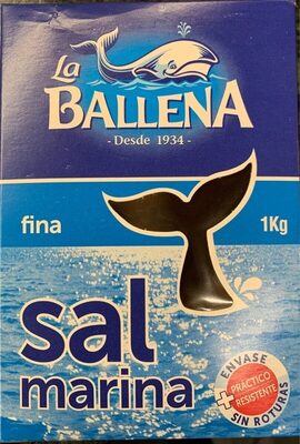 SAL MARINA FINA LA BALLENA 1KG(E.CARTON)