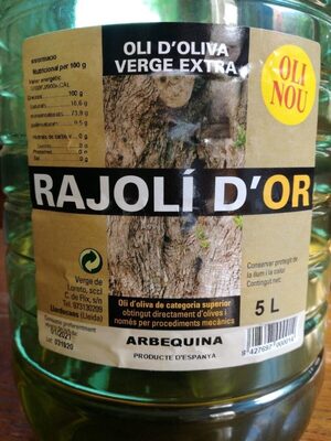 OLI OLIVA V.EX.ARBEQ.RAJOLI D'OR 5 L