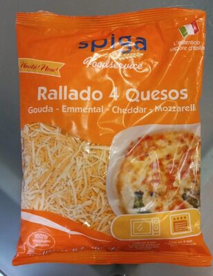 QUESO RALLADO 4 QUESOS SPIGA 1 KG