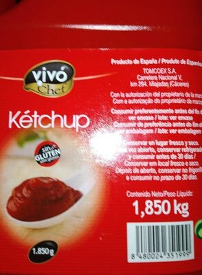 KETCHUP VIVO CHEF 1,85 KG.