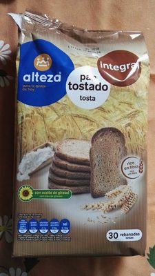 PAN TOSTADO INTEGRAL ALTEZA 270 GR 30R