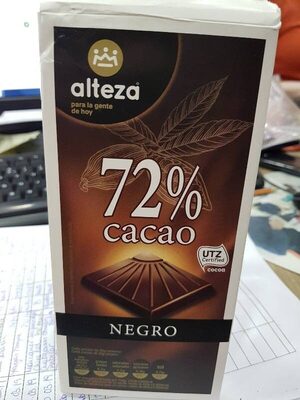 CHOCO.ALTEZA NEGRO 72%CACAO 100GR