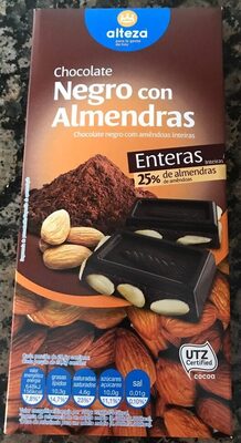 CHOCO.ALTEZA NEGRO C/ALMENDRA 200GR