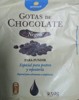 CHOCO.ALTEZA NEGRO GOTAS FUNDIR 250GR