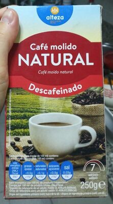 CAFE ALTEZA DESC.MOL.NATURAL 250G ESTUCH