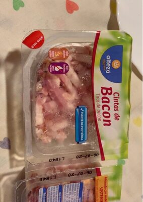 CINTAS BACON ALTEZA BARQUETA 2X100 GR