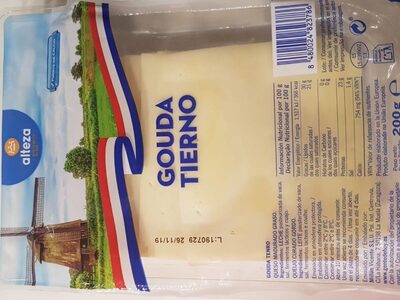 QUESO LONCHAS ALTEZA GOUDA TIERNO 200G