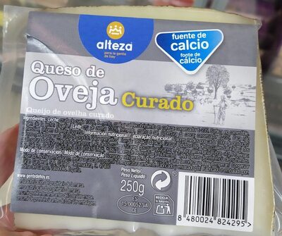 QUESO CUÂ¥A ALTEZA CURADO 100%OVEJA 250G