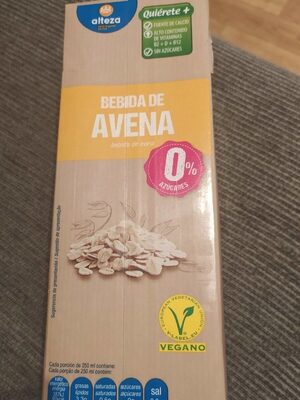 BEBIDA AVENA ALTEZA S/AZ 1 L