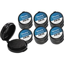 Sicurix Adhesive Fingerprint Ink Pads – 12 / Carton – 0.5″ Height X 1.5″ Width X 1.5″ Depth – Black Ink – Black