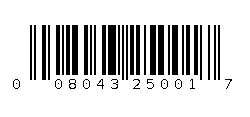 008043250017 Barcode