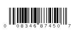 008346874507 Barcode