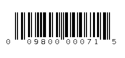 009800000715 Barcode