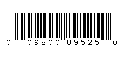 009800895250 Barcode