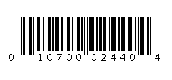 010700024404 Barcode