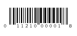 011210000018 Barcode