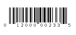 012000002335 Barcode