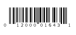 012000016431 Barcode