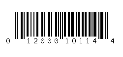 012000101144 Barcode