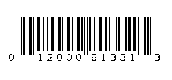 012000813313 Barcode