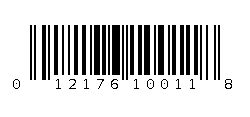 012176100118 Barcode