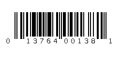 013764001381 Barcode
