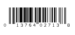 013764027138 Barcode