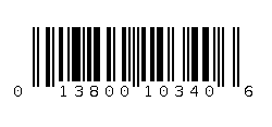 013800103406 Barcode