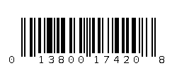 013800174208 Barcode