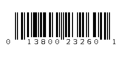 013800232601 Barcode