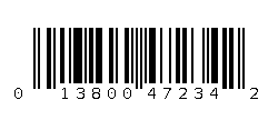 013800472342 Barcode