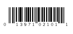 013971021011 Barcode