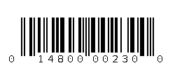 014800002300 Barcode